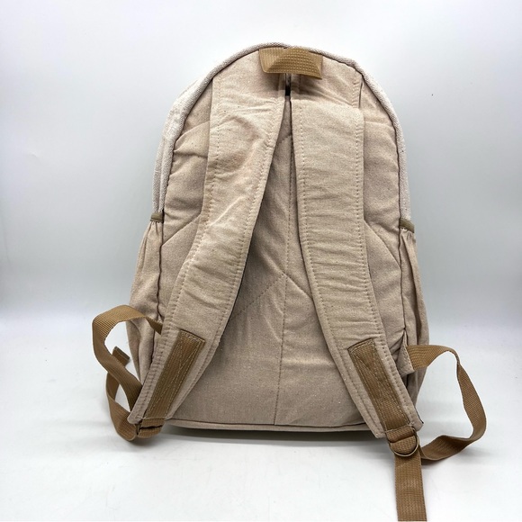 Handmade Hemp Cotton Travel Backpack - Picture 3 of 10